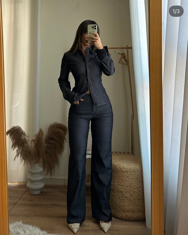 Myra Denim Set