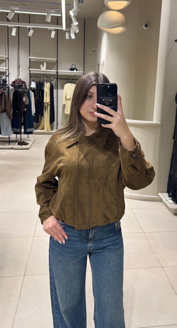 Suede Collar Jacket