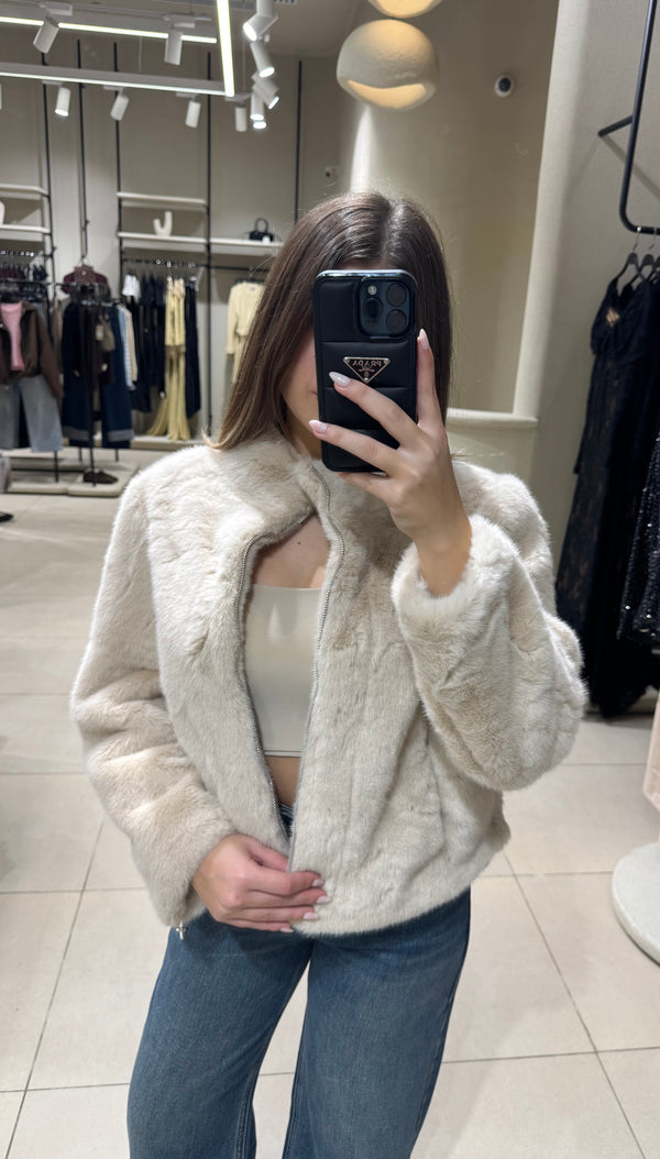 Fur Jacket Zipper