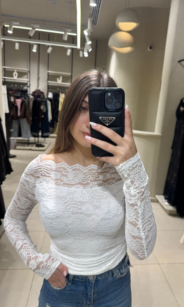 Saphira Off shoulder Lace Top