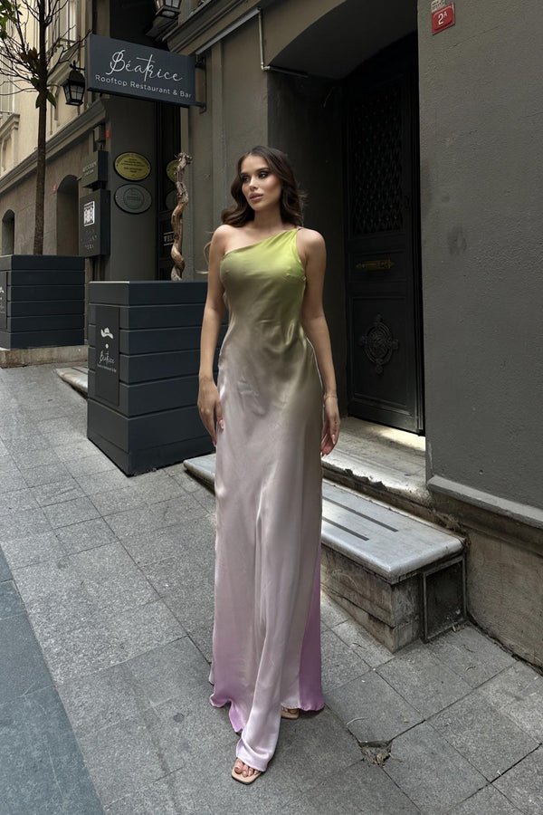 Gradiant Satin Dress