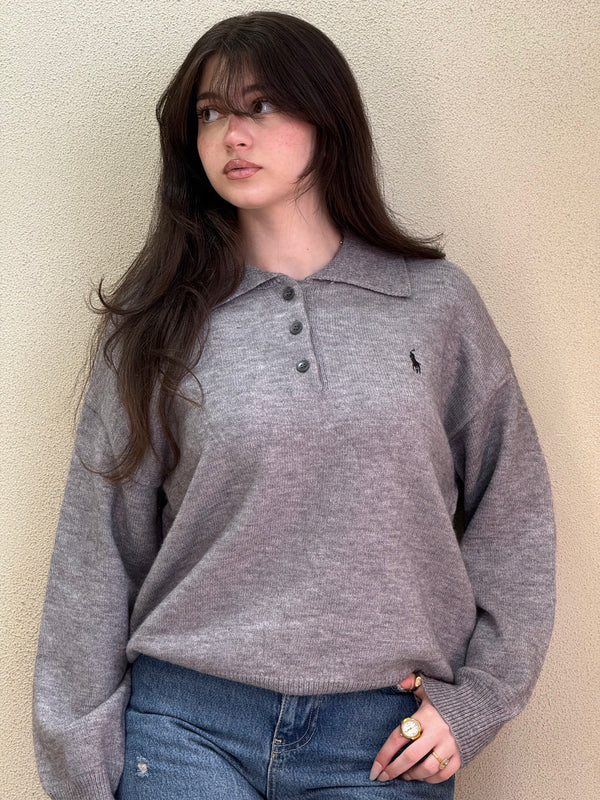 US Polo Collar Sweater