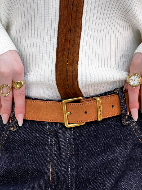 Miu Miu Suede Belt