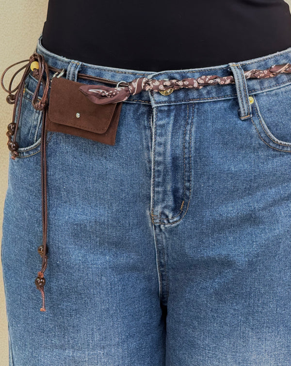 Suede Pocket Belt