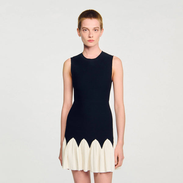 Sandro Two Tone Short Dress