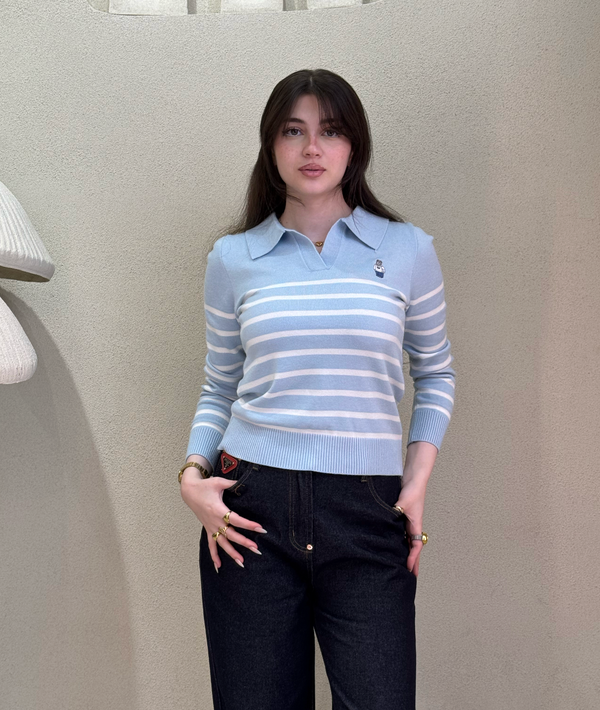 Polo pear Knitted Sweater