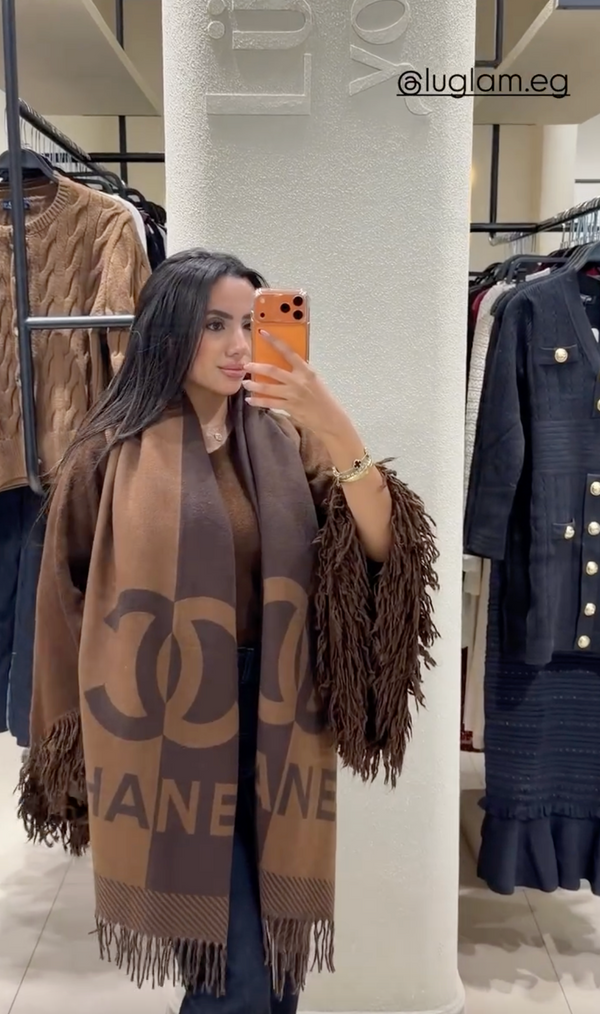 Chanel Two Tone Scarf