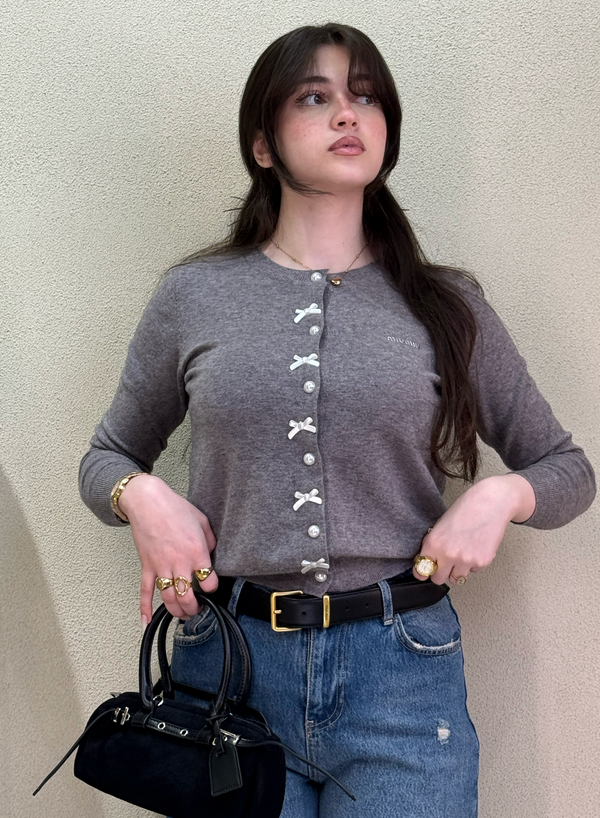 Miu Miu Bow Cardigan