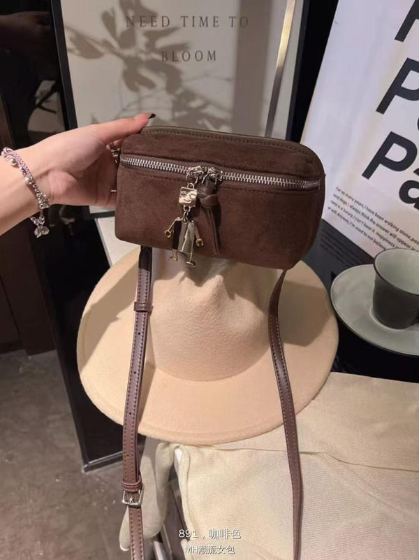 Suede Waist Belt Bag