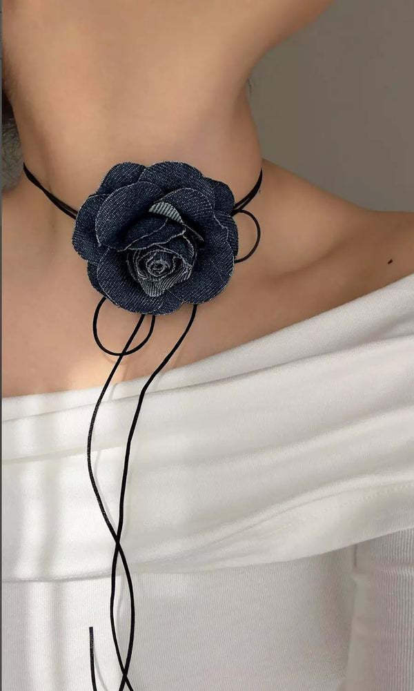 Denim Choker