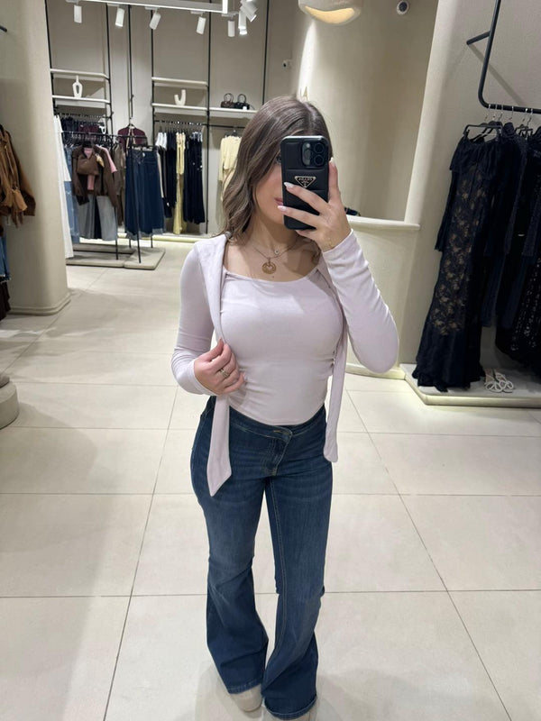 Shawl Long Sleeve Top