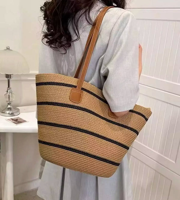 Striped Beach Bag